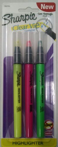 Sharpie® Clear View® Highlighter Stick, 1950754 Assorted, 3 Pack