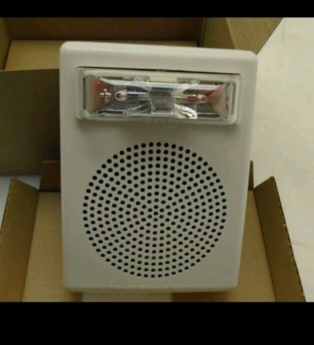 Cooper wheelock e50--24mcw-fw 24vdcv fire alarm speaker/strobe - new for sale
