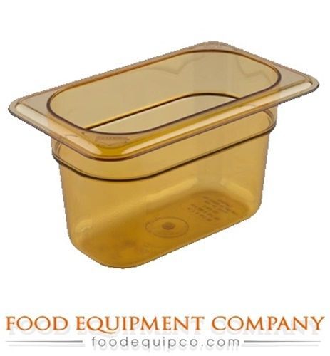 Cambro 94HP150 H-Pan™ 1/9-size 4&#034;D amber  - Case of 6