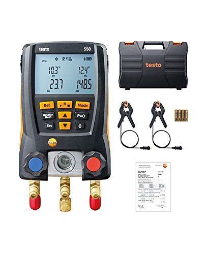 Testo 0563 1550 digital manifold kit, bluetooth supported for sale