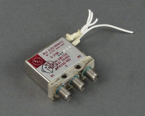 RLC Electronics S-2788 RF Coaxial Switch 6010200-002 - 28 VDC