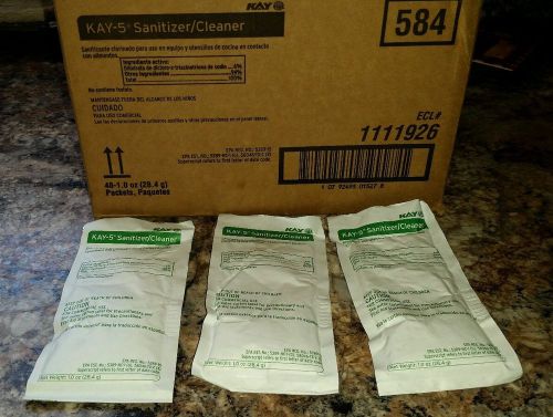 Kay-5 Sanitizer / Cleaner Chlorine Powder Sanitizer Packed CASE OF 48 NEW!