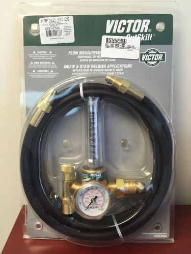 Victor cutskill flow meter regulator light duty argon/co2 w/ hose hrf1425-580 for sale