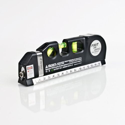 Multipurpose level laser horizon vertical measure tape aligner ruler 8ft new for sale