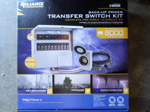 10-Circuit Transfer Switch KIT Reliance Controls 310CRK Pro/Tran2, fka: 31406CRK