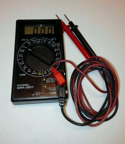 HC (DM-301) 500V Max COM 10A MAX Pocket Series Digital Multimeter.