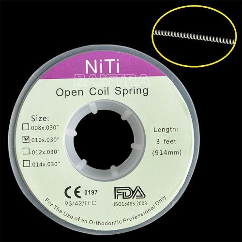 1 Roll/010 inch Dental 010*030&#034; Orthotic NITI Open Coil Springs 914mm