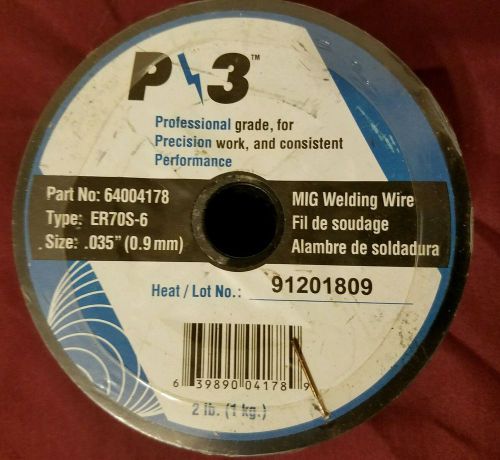 P3 MIG WELDING WIRE 6400417 ER7OS-6  035&#034; 2lb Flux core