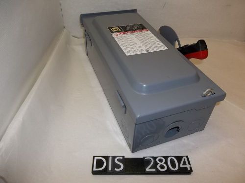 Square D 600 Volt 30 Amp Non Fused Rainproof Disconnect Switch (DIS2804)