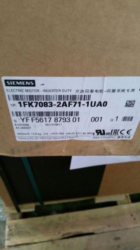 Siemens 1fk7083-2af71-1ua0 simotics synchronous motor, inverter duty, brand new! for sale