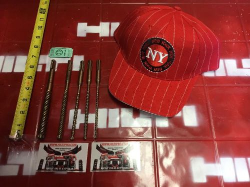 HILTI TE-CX SDS PLUS, SET OF 5, PREOWNED, MINT CONDITION, FREE HAT, FAST SHIP