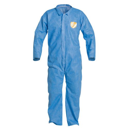 DUPONT Collared Disp. Coverall, Blue, L, PK25 NEW FREE SHIP &amp;PA&amp;