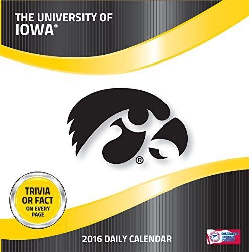Turner Iowa Hawkeyes 2016 Box Calendar, January-December (8051388)