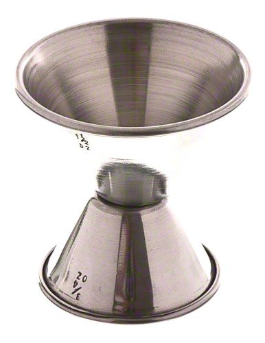 Update International 3/4 x 1-1/2 oz Stainless Steel Jigger, Brand New