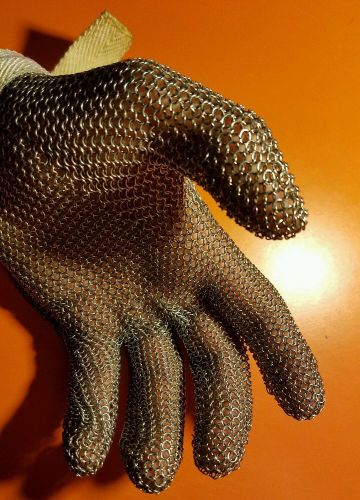 Saf-T-Gard Stainless Steel Mesh Glove, Made in Germany, Size M+L