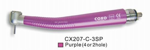 4Holes COXO Standard Push Button High Speed Handpiece CX207-C-3SP Purple VEP