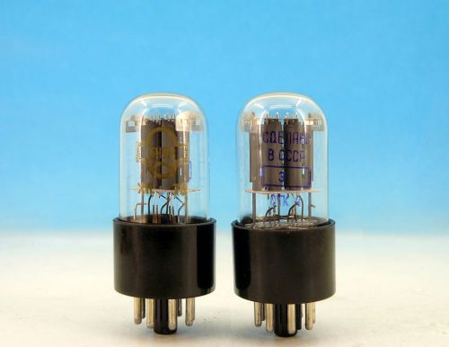 6N9S SARATOV Vintage 1967 Made TUBES MATCHED PAIR 6SL7 / MILITARY GRADE