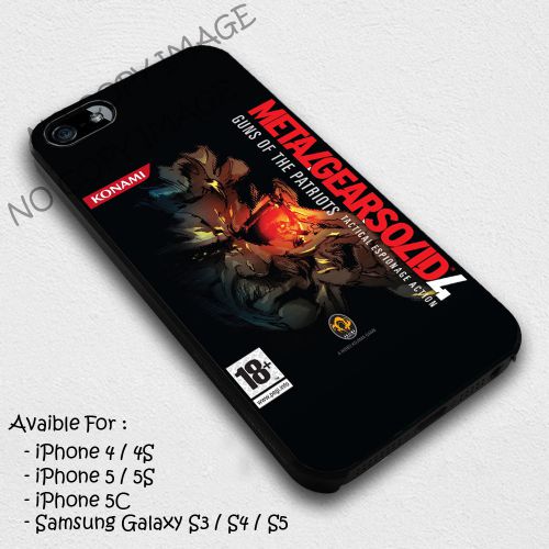 Metal Gear Solid 2 Guns Patriots Case 5/5S 6/6S Samsung galaxy Case