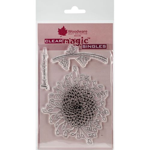 &#034;Woodware Clear Stamps 3.5&#034;&#034;X5.5&#034;&#034;-Bold Blooms Harriet&#034;