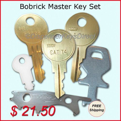 Bobrick master dispenser key set for paper towel, toilet tissue &amp; soap disp. for sale