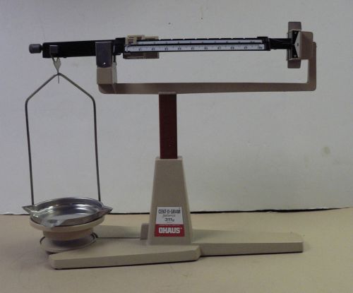 Ohaus model 311 cent-o-gram balance scale, four 4 beam 0.01g precision, 311g max for sale
