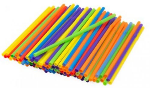 Kizmos Jumbo Flex Straws, Assorted, 125 Count