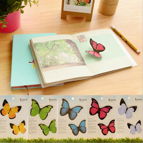Cute Butterfly Sticker Post-It Bookmark Marker Memo Flags Index Tab Sticky Notes