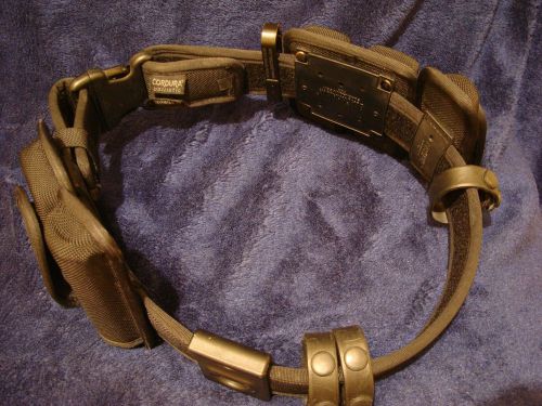 Blackhawk Cordura Ballistic Tactical Police Belt Loaded Size Med. NICE!