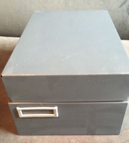 Vintage SteelMaster Metal File Card Cabinet Gray Steel Storage Craft (a2.1)