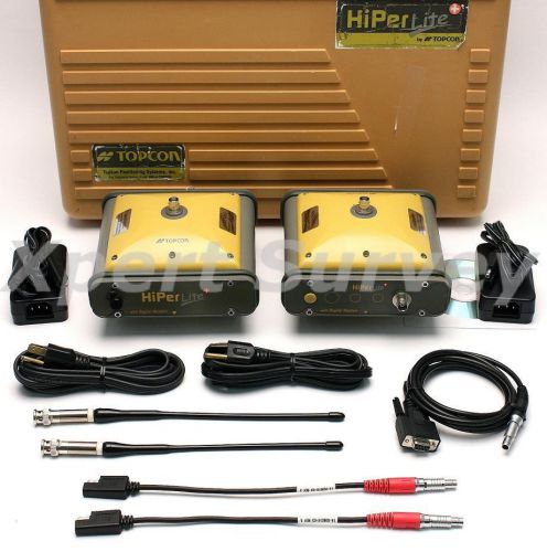 Topcon hiper lite + plus gps glonass l1 l2 rtk base &amp; rover set 410 - 470 mhz for sale