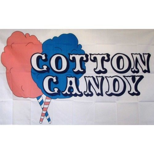 1 Cotton Candy Flag 3ft x 5ft Banner (one)