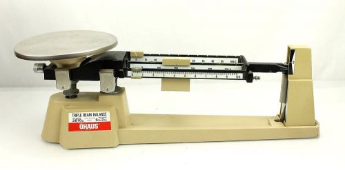 Vintage ohaus triple beam balance scale 2610g 5 lb 2 oz 700 / 800 series for sale