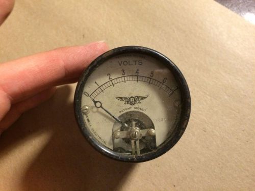 Antique jewell pattern 589 volt meter measures 0-7 rat rod gauge for sale