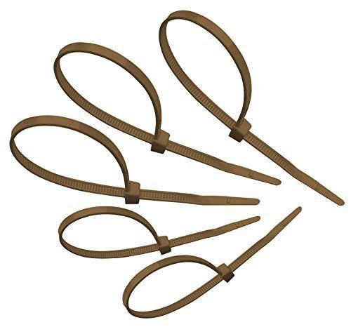 Tach-It 8&#034; x 40 Lb Tensile Strength Brown Colored Cable Tie Pack of 1000