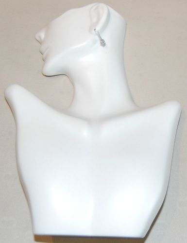 Necklace Earring Combination Combo Countertop Figurine Bust Display WH 7&#034; x 9&#034;H