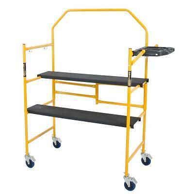 Metaltech mini rolling scaffold 2 ft 500 lb load capacity new! for sale
