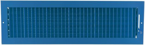 24w&#034; x 6h&#034; adjustable air supply diffuser - hvac vent duct cover grille [blue] for sale