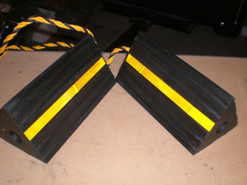 Ironton 2-pk. aircraft wheel chocks — small size, ribbed rubber for sale