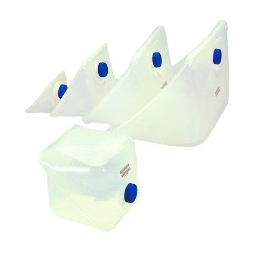 I-chem brand 300 series ldpe certified translucent cubitainers with cap, 5 for sale
