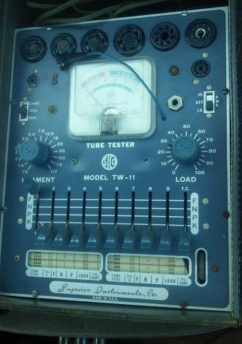 Superior Instruments Co. Model TV-11 Vacume Tube Tester with Manual