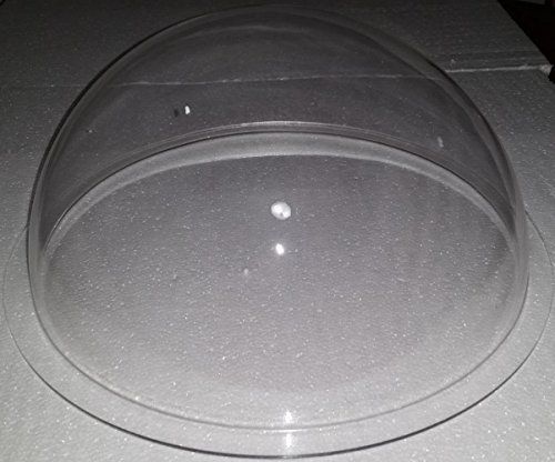 Acrylic dome / plastic hemisphere - clear - 12&#034; diameter, 3/4&#034; flange for sale