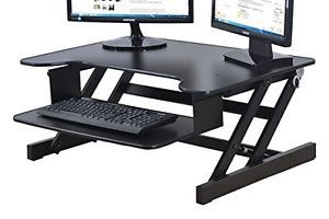 Keyboard tray adr height adjustable sit rocelco stand desk computer riser 32&#034; for sale