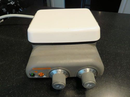 Corning PC-220 Magnetic Stirrer &amp; Hot Plate, 4x5 Porcelain Top, Excellent!!