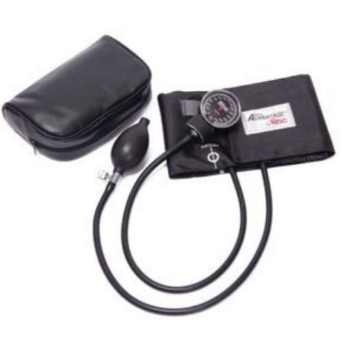 New blood pressure deluxe aneroid sphygmomanometer w/carrying case-small adult for sale