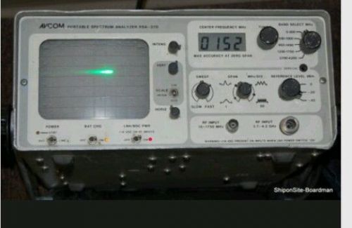 Avcom PSA-37D Portable Spectrum Analyzer with soft case
