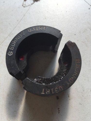 (1) burndy u31rt 1&#034; wide index 18-350 cu only &#034;u&#034; style die 350 kcmil red for sale