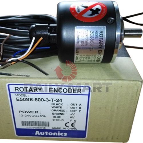 New in Box Autonics E50S8-500-3-T-24 Incremental Rotary Encoder E50S85003T24 1PC