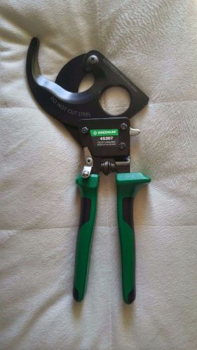 New Greenlee 45207 high performance ratchet cable cutter aluminum/copper