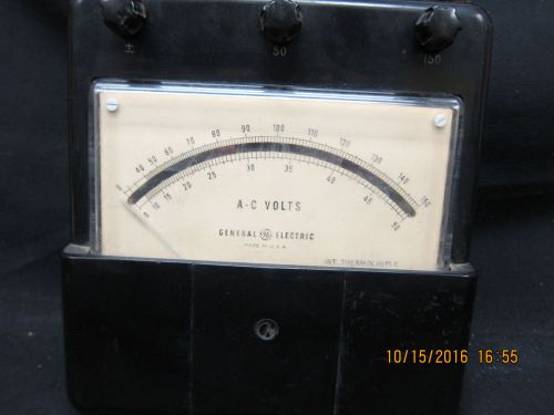 General Electric A-C Volts Meter Model DP 11 - AS IS