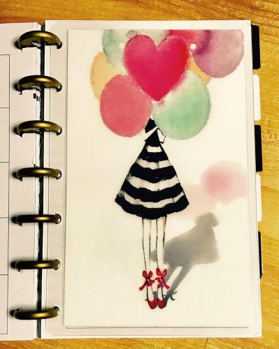 Stripe Skirt and Balloons DASHBOARD for use with the MINI Happy Planner